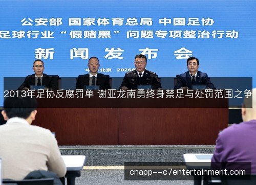 2013年足协反腐罚单 谢亚龙南勇终身禁足与处罚范围之争
